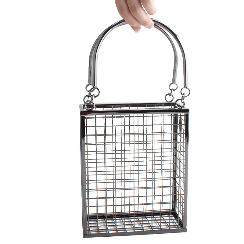 Luxury Bags For Summer - Spring And Summer Metal Hollow Shoulder