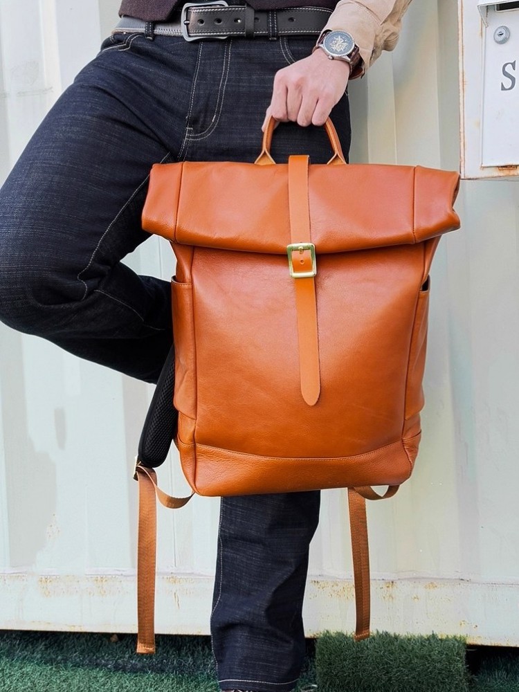 Large Capacity Mens Genuine Le - Genuine Leather Backpack ulasan dan harga