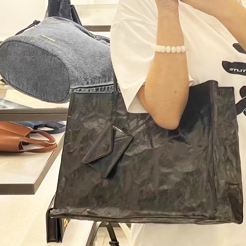 Korean Casual Kraft Paper Tote - Luxury Bags Tote ulasan dan harga