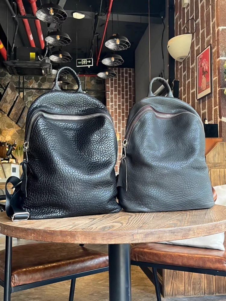 Soft Natural Sheepskin Casual  - Genuine Leather Backpack ulasan dan harga