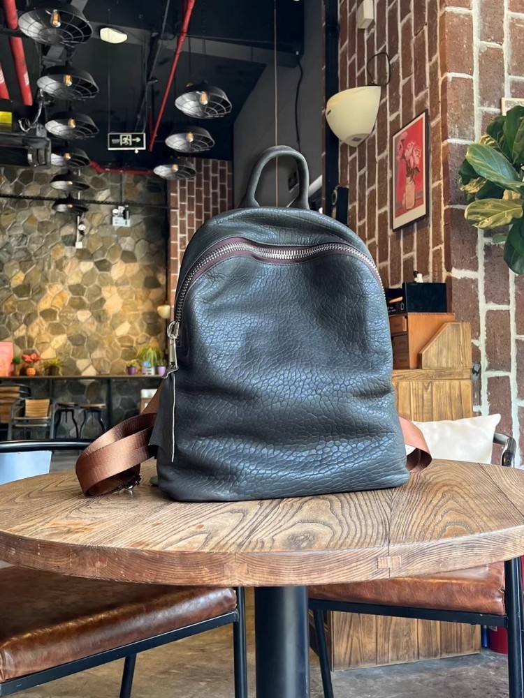Soft Natural Sheepskin Casual  - Genuine Leather Backpack ulasan dan harga