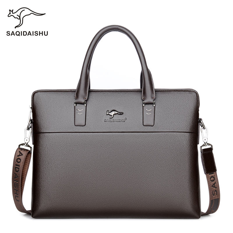 Men Leather Shoulder Bag Busin - Luxury Bags For Men ulasan dan harga