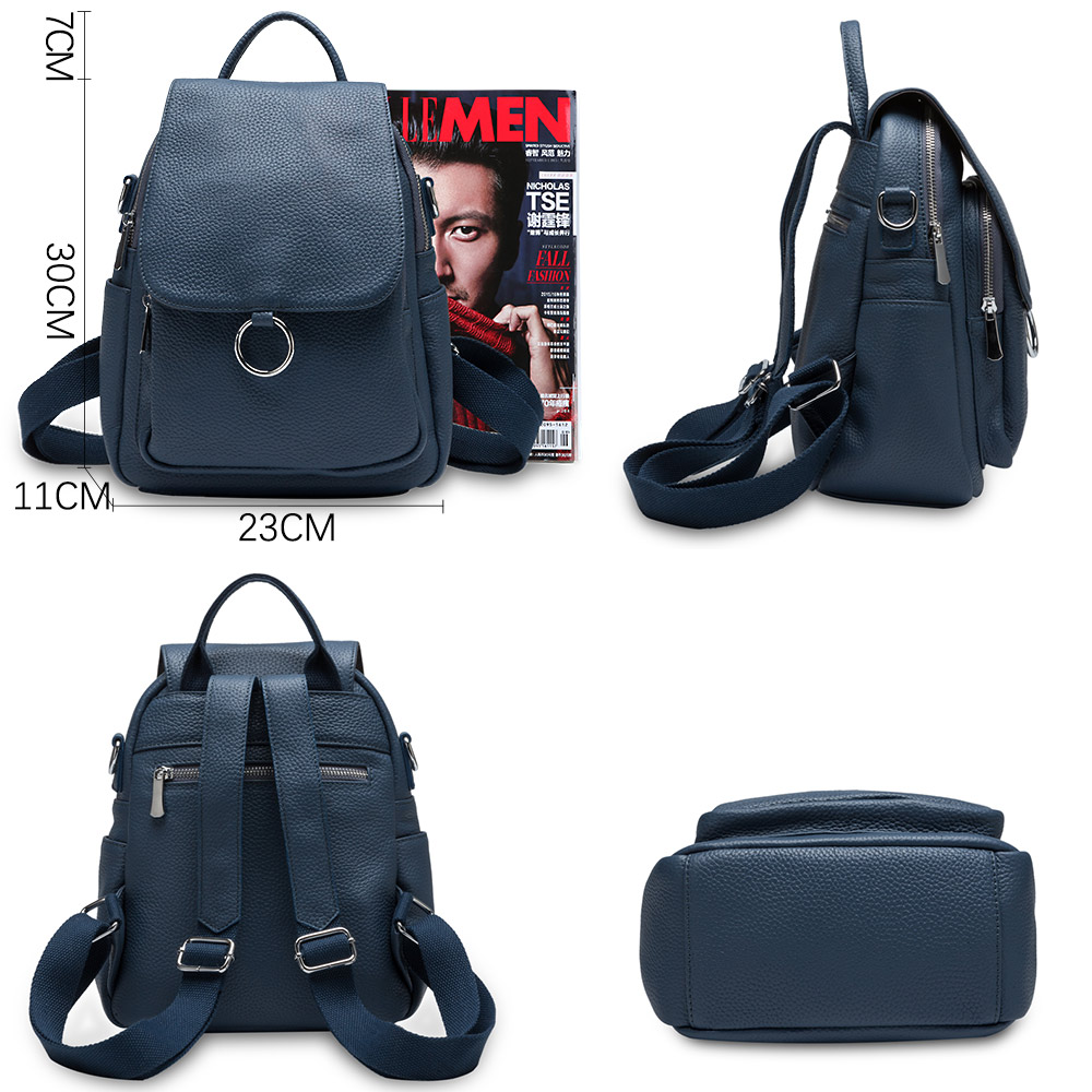 Zency New Fashion Women Backpa - Genuine Leather Backpack ulasan dan harga