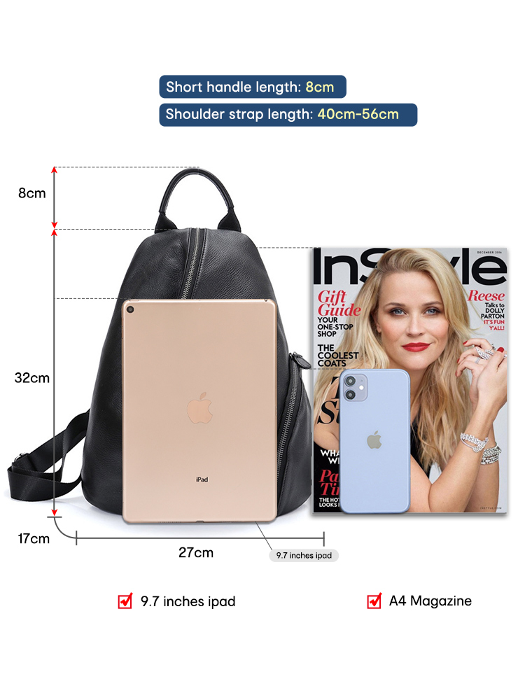 Zency Women's Genuine Leather  - Genuine Leather Backpack ulasan dan harga