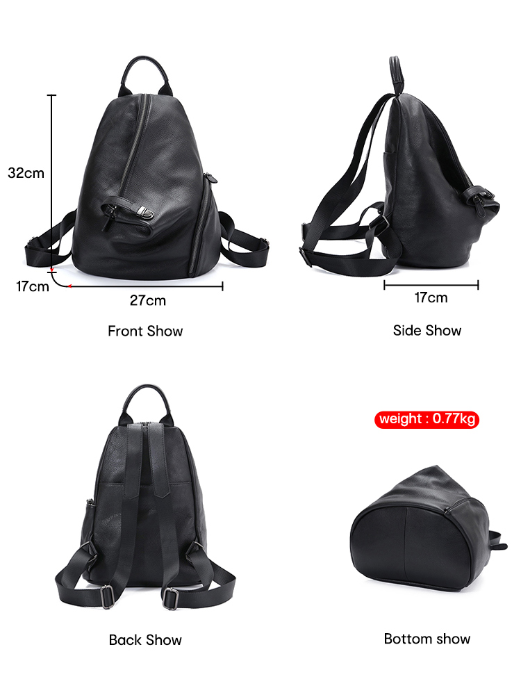 Zency Women's Genuine Leather  - Genuine Leather Backpack ulasan dan harga