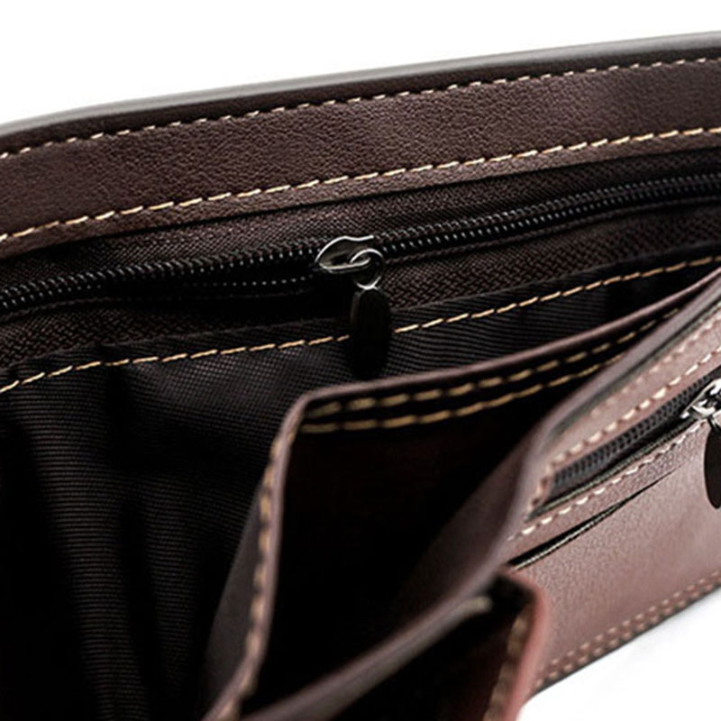 Short Men Wallets Zipper Coin  - Luxury Bags For Men ulasan dan harga