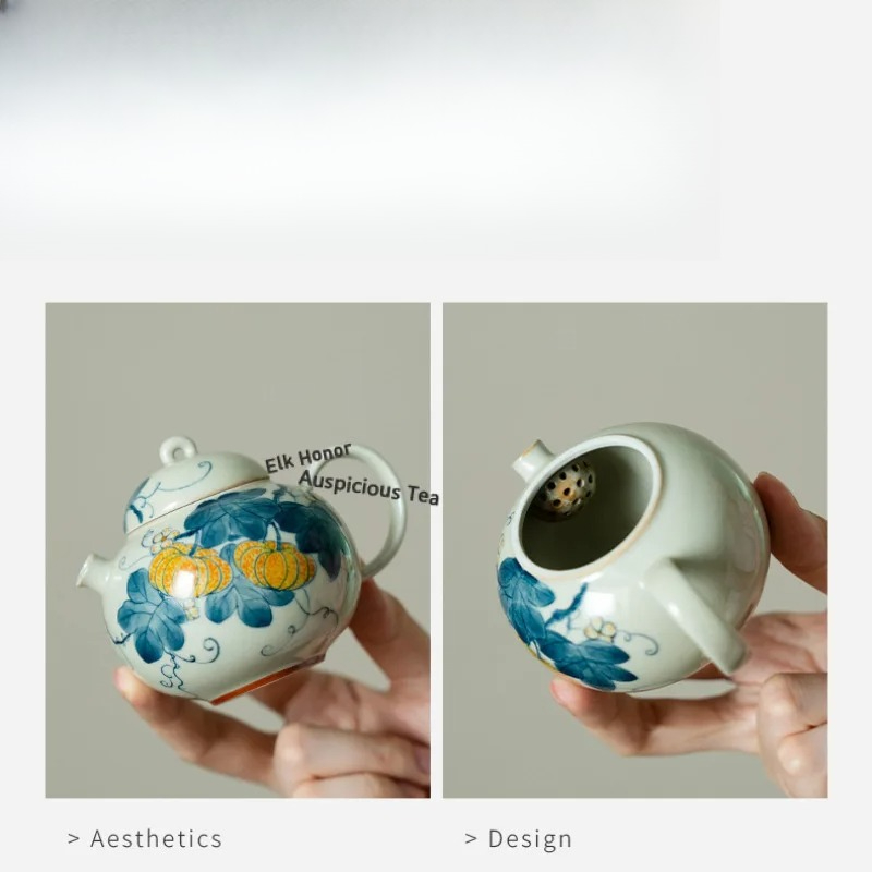 Hand-painted Pumpkin Travel Te - Luxury Bags Hand Painted ulasan dan harga