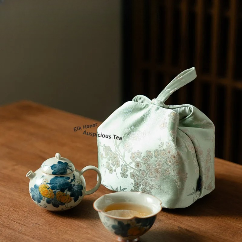 Hand-painted Pumpkin Travel Te - Luxury Bags Hand Painted ulasan dan harga