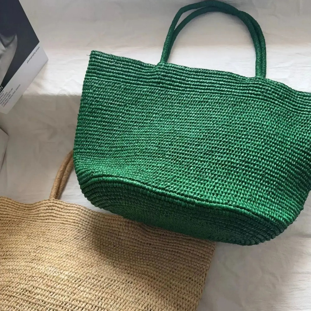 2026 Women Large Handwoven Rat - Luxury Bags For Summer ulasan dan harga