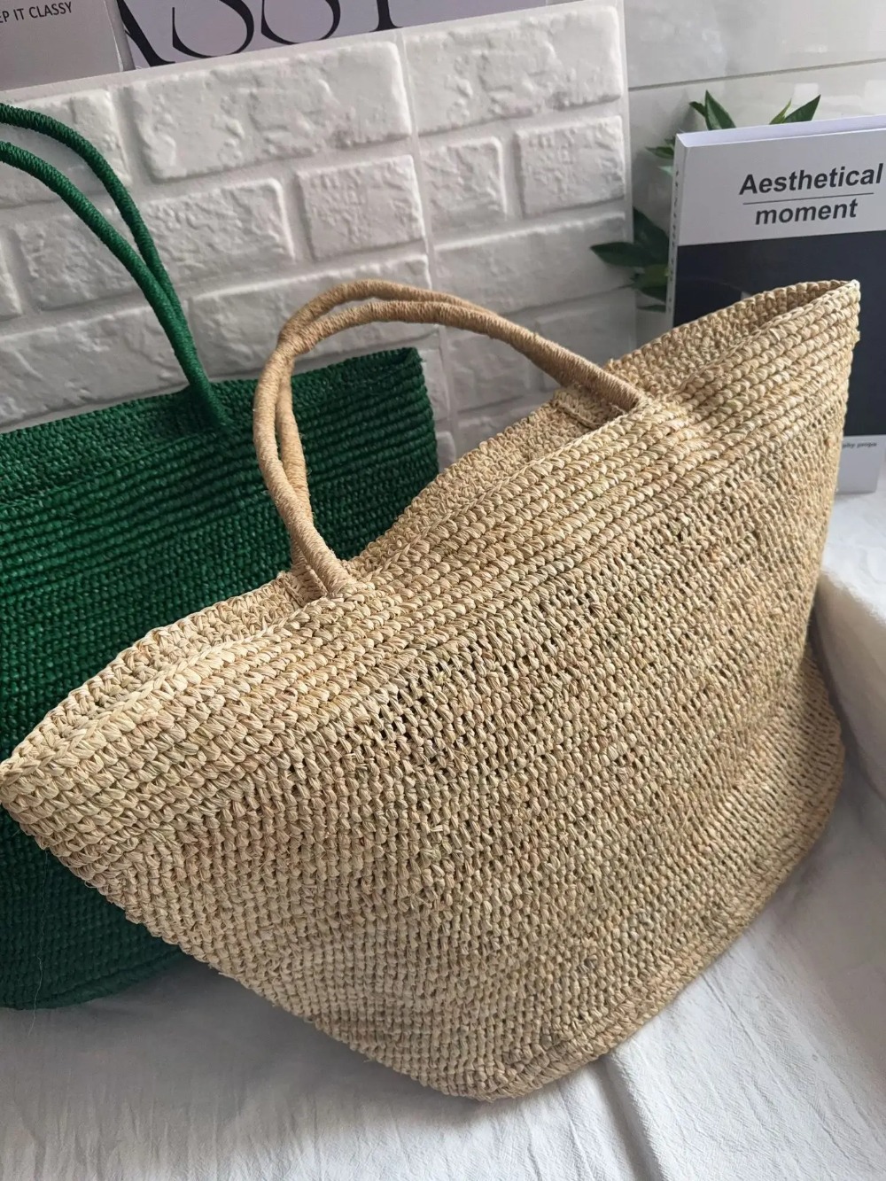 2026 Women Large Handwoven Rat - Luxury Bags For Summer ulasan dan harga