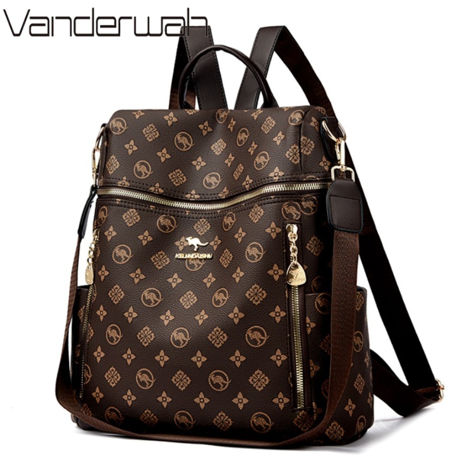 Genuine Brand Women's Soft Lea - Genuine Leather Backpack ulasan dan harga