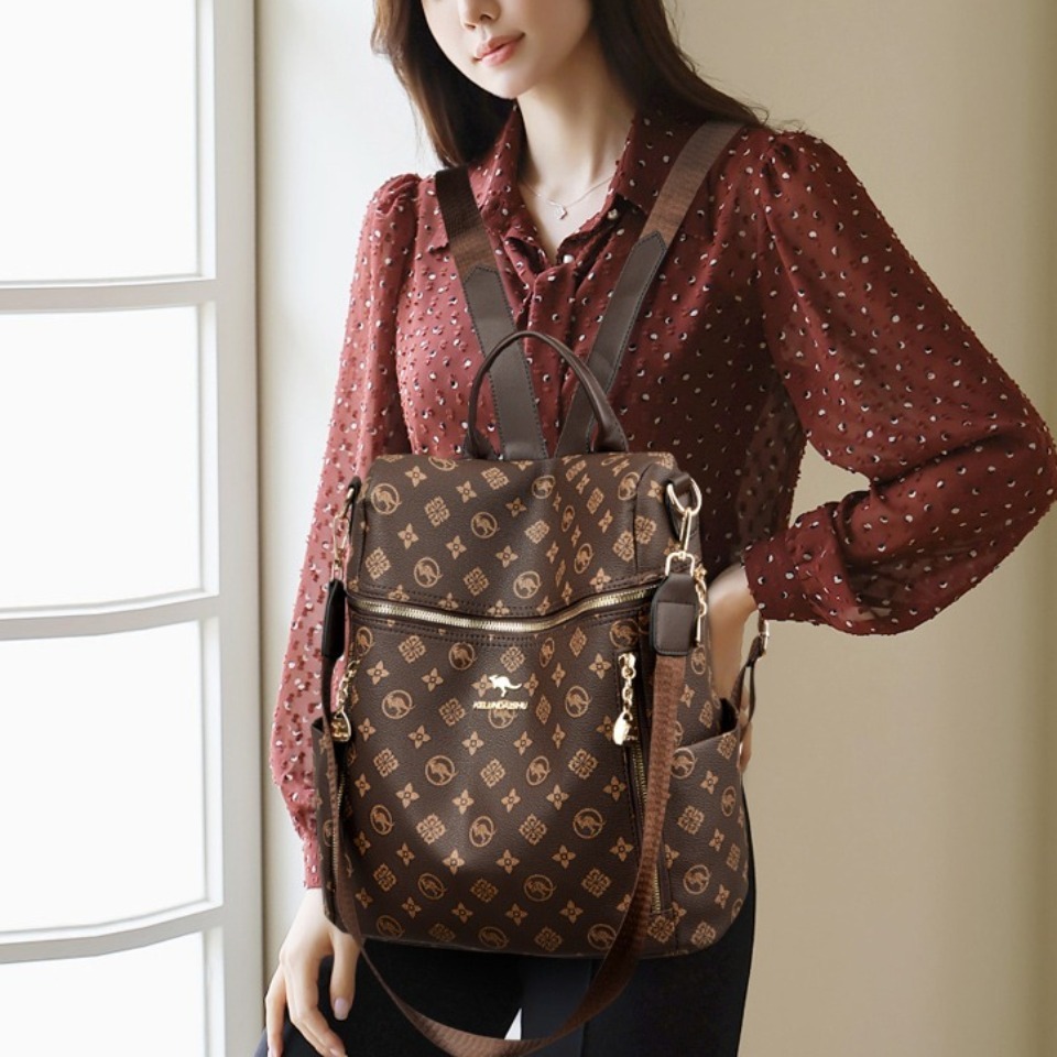 Genuine Brand Women's Soft Lea - Genuine Leather Backpack ulasan dan harga