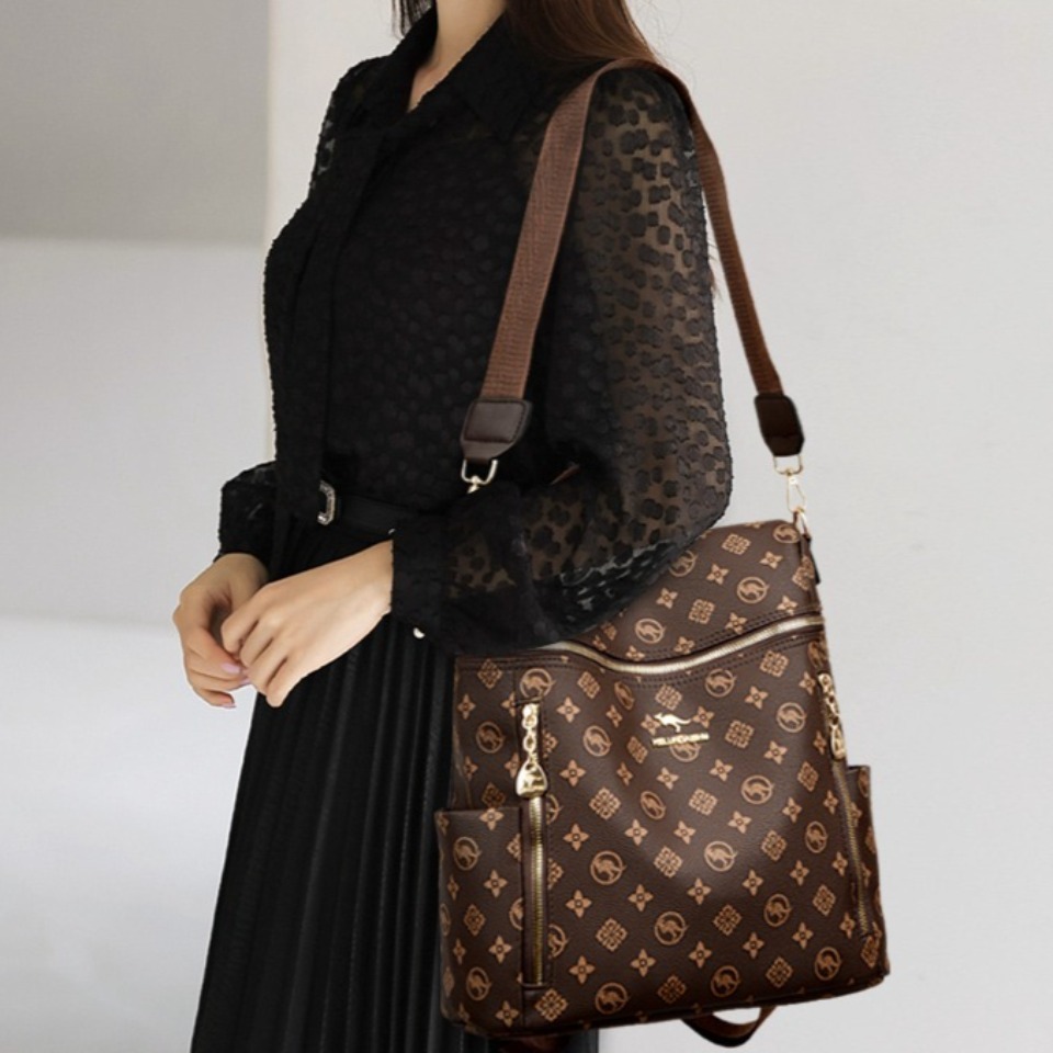 Genuine Brand Women's Soft Lea - Genuine Leather Backpack ulasan dan harga