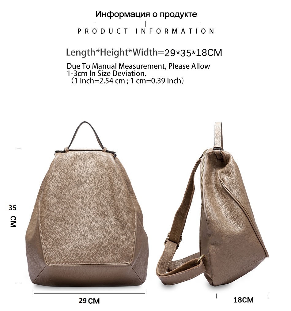 Zency Women 100% Genuine Leath - Genuine Leather Backpack ulasan dan harga