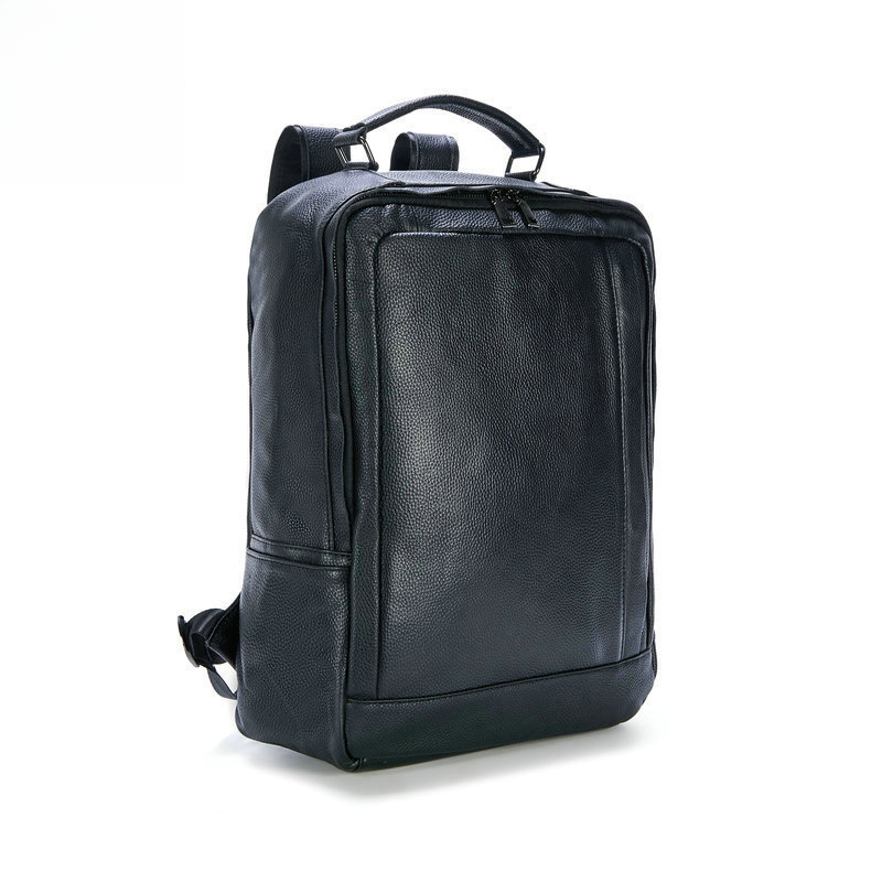 Men's genuine leather double-s - Genuine Leather Backpack ulasan dan harga