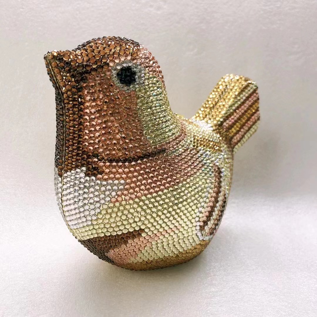 Bird Diamond Evening Bag Clutc - Luxury Bags Yellow ulasan dan harga