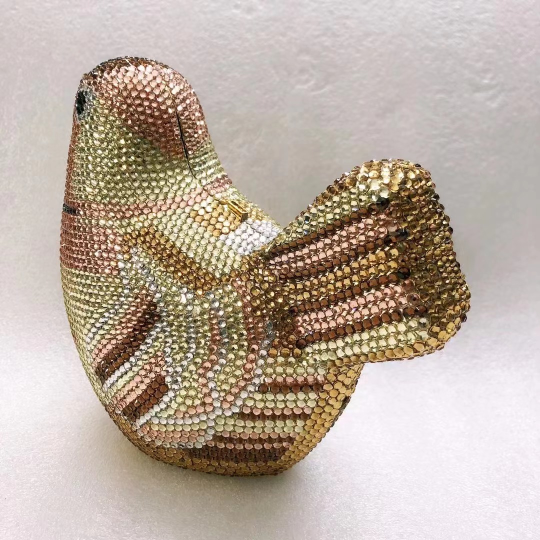 Bird Diamond Evening Bag Clutc - Luxury Bags Yellow ulasan dan harga