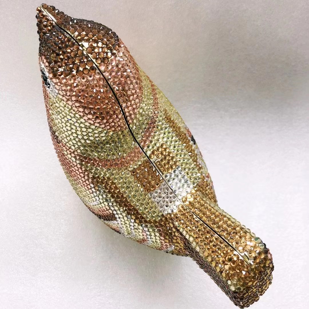 Bird Diamond Evening Bag Clutc - Luxury Bags Yellow ulasan dan harga