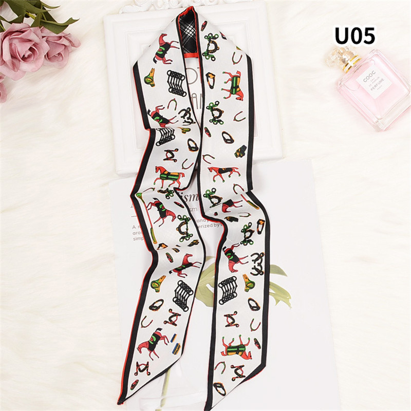 Horse Plaid Skinny Scarf Women - Luxury Bags In China ulasan dan harga