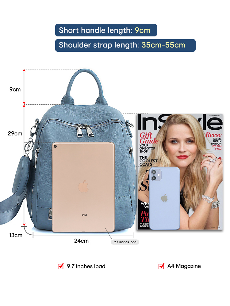Zency Women's Genuine Leather  - Genuine Leather Backpack ulasan dan harga