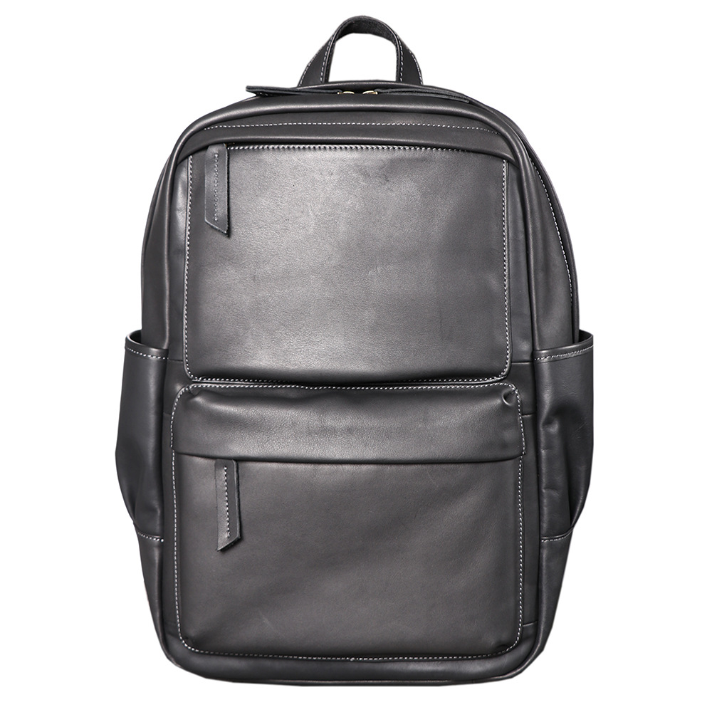 Genuine Leather Men Business B - Genuine Leather Backpack ulasan dan harga