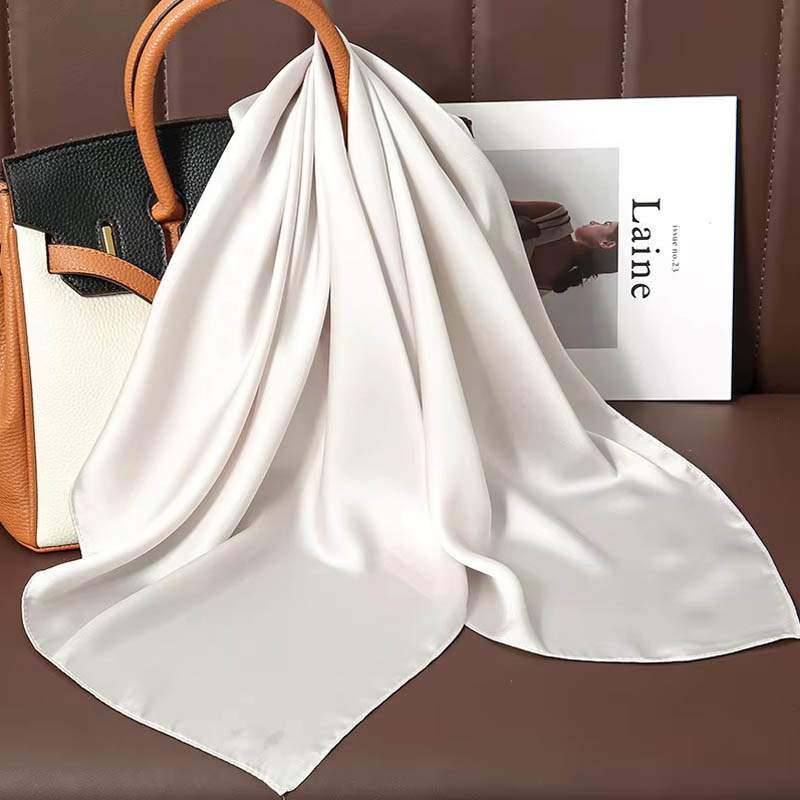 Luxury Solid Color Silk Square - Luxury Bags In China ulasan dan harga