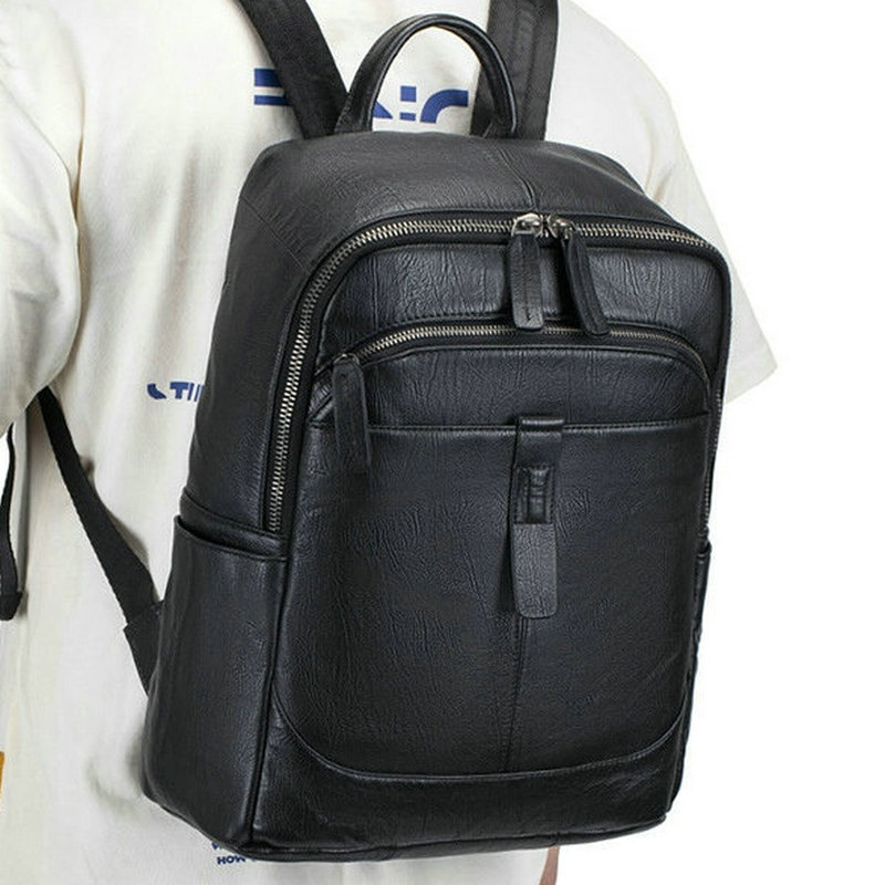 Super Leather Double Shoulder  - Genuine Leather Backpack ulasan dan harga