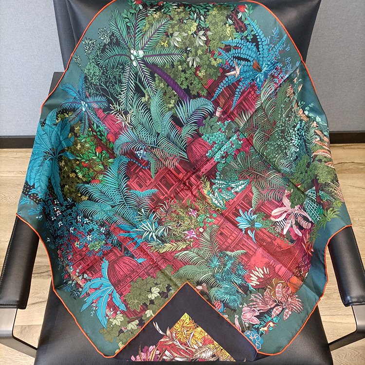 Silk Scarf 90CM Women Hand Rol - Luxury Bags For Summer ulasan dan harga