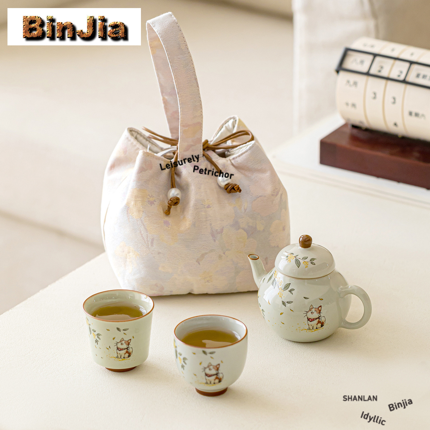 Hand Painted Osmanthus Kitten  - Luxury Bags Hand Painted ulasan dan harga