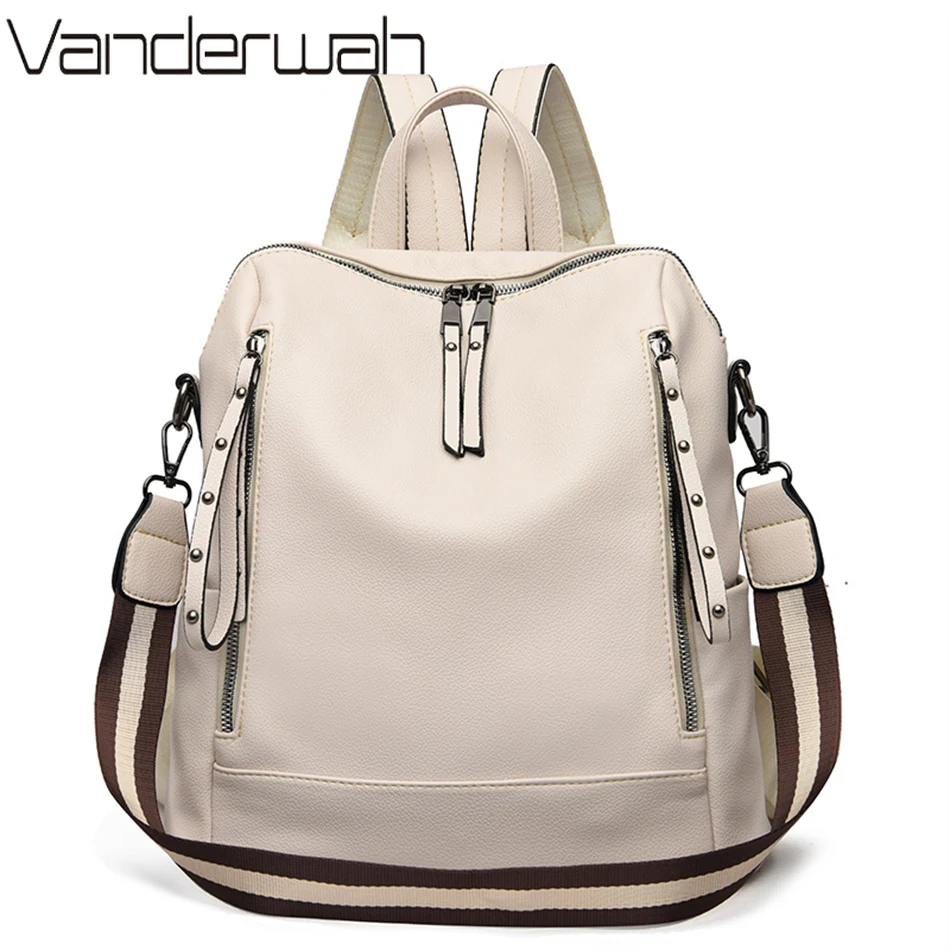 Brand Luxury Backpacks Soft Le - Genuine Leather Backpack ulasan dan harga