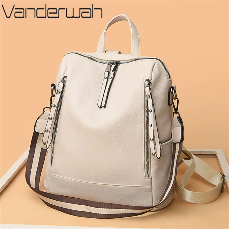 Brand Luxury Backpacks Soft Le - Genuine Leather Backpack ulasan dan harga