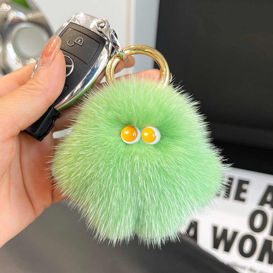 Luxury 8Cm Fluffy Real Mink Fu - Luxury Bags Yellow ulasan dan harga
