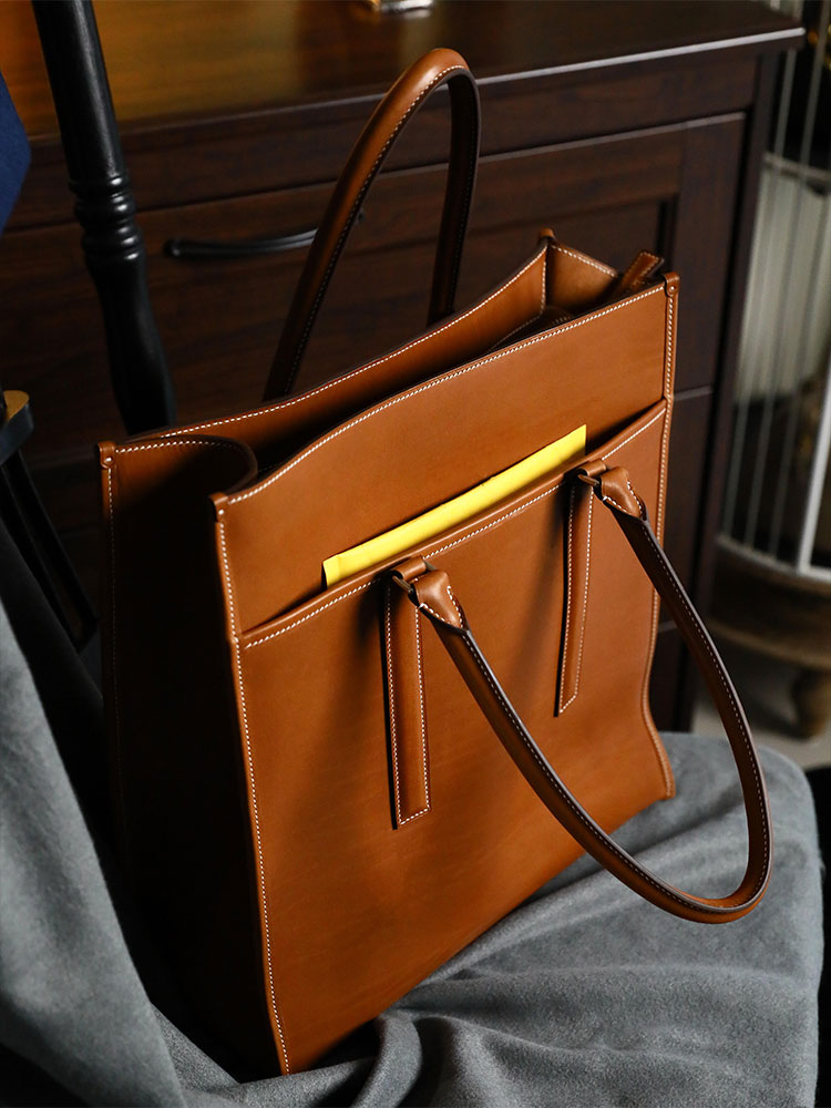 Brown Large Capacity Tote Bag  - Luxury Bags 2026 ulasan dan harga