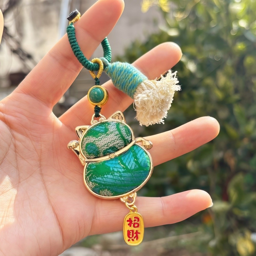 Luxury Brocade Gourd Pendant B - Luxury Bags Yellow ulasan dan harga