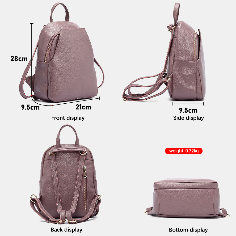 Zency Charm Women Backpack 100 - Genuine Leather Backpack ulasan dan harga