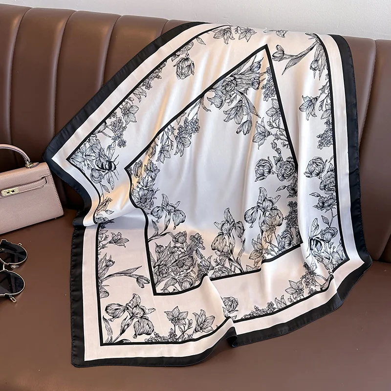 70*70cm Luxury Floral Print Si - Luxury Bags In China ulasan dan harga