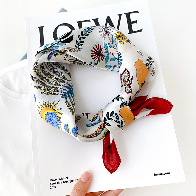 Women 70*70cm Square Silk Scar - Luxury Bags For Summer ulasan dan harga