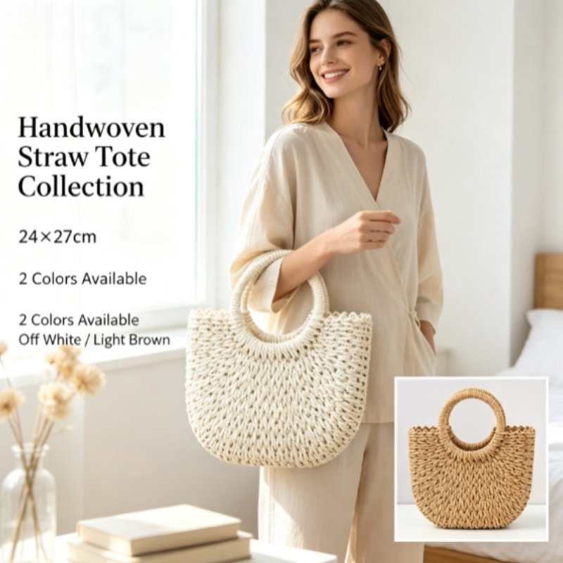 Bohemian Handwoven Hollow Moon - Luxury Bags 2026 ulasan dan harga