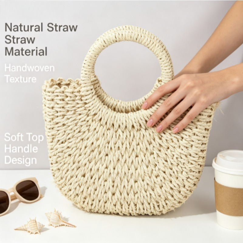 Bohemian Handwoven Hollow Moon - Luxury Bags 2026 ulasan dan harga