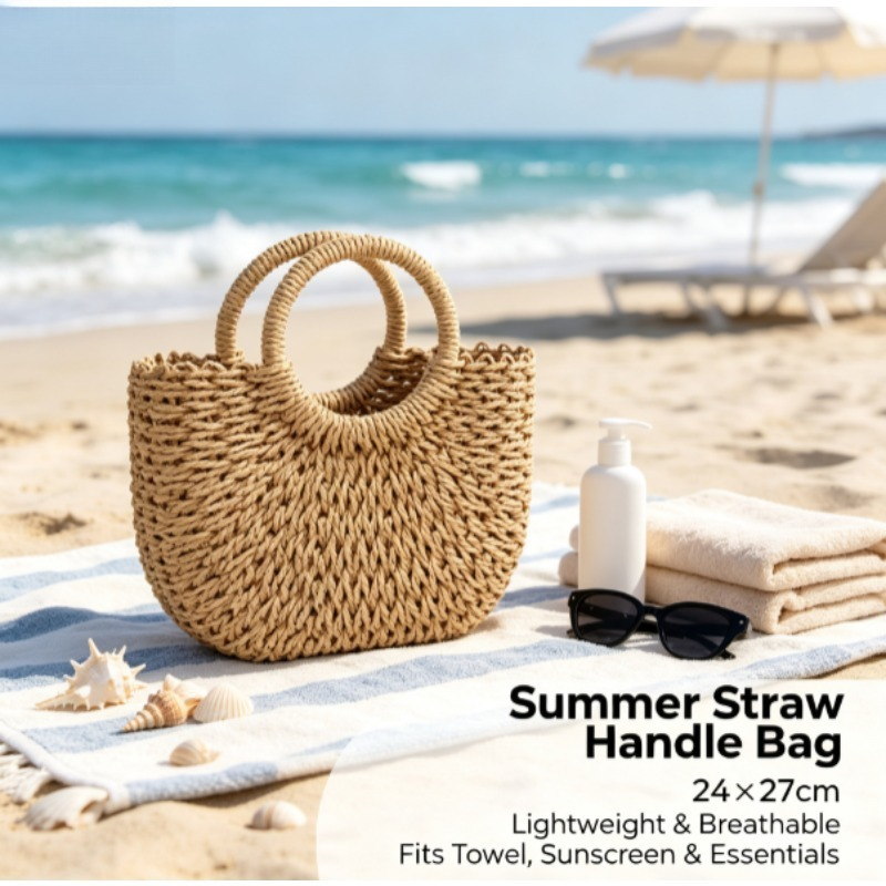 Bohemian Handwoven Hollow Moon - Luxury Bags 2026 ulasan dan harga