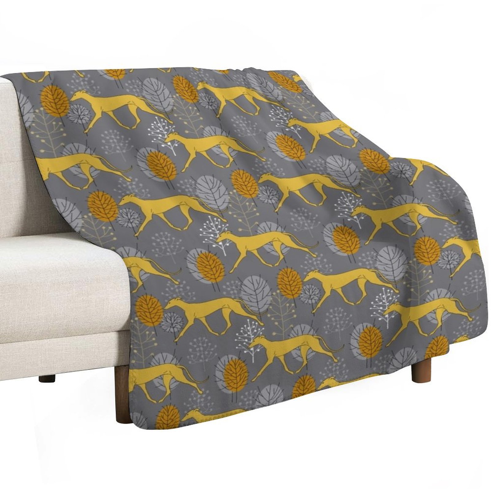 Trotting yellow galgos Throw B - Luxury Bags Yellow ulasan dan harga