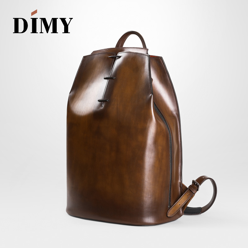 DIMY 2025 new men's genuine le - Genuine Leather Backpack ulasan dan harga
