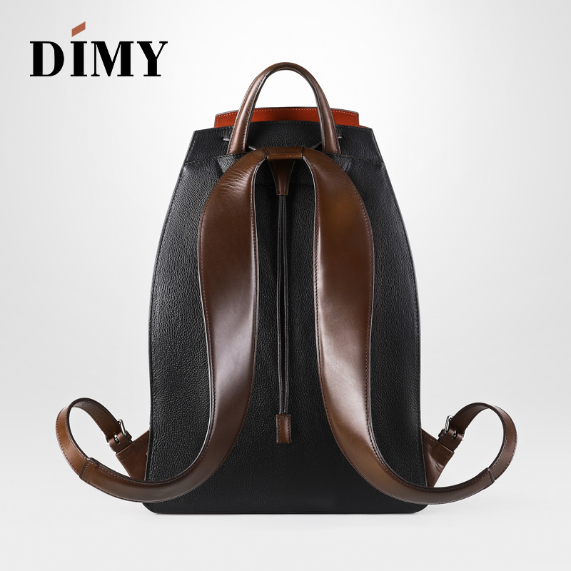 DIMY 2025 new men's genuine le - Genuine Leather Backpack ulasan dan harga