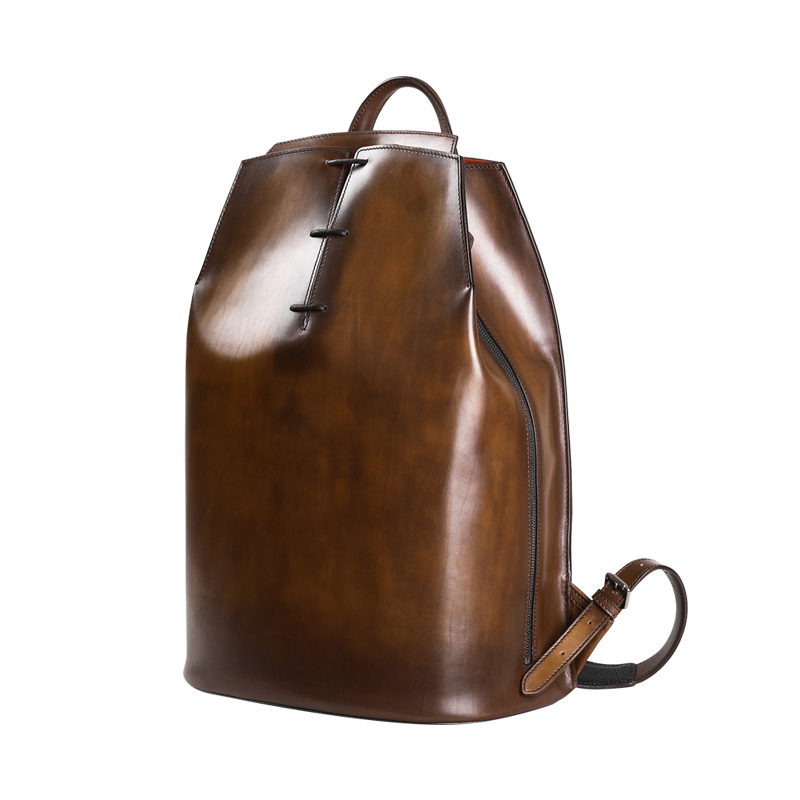 DIMY 2025 new men's genuine le - Genuine Leather Backpack ulasan dan harga