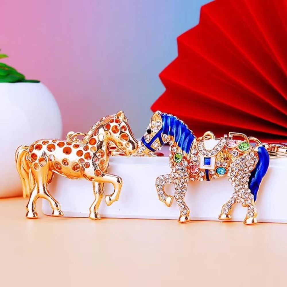 Luxury Metal Horse Key Chain C - Luxury Bags Yellow ulasan dan harga