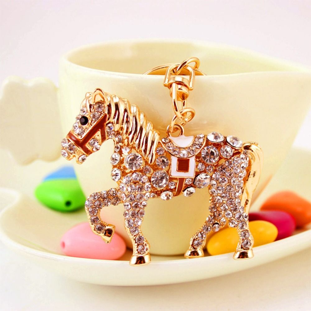 Luxury Metal Horse Key Chain C - Luxury Bags Yellow ulasan dan harga
