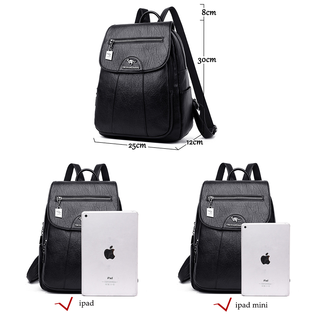 6 Colors Women 's Backpack 202 - Genuine Leather Backpack ulasan dan harga