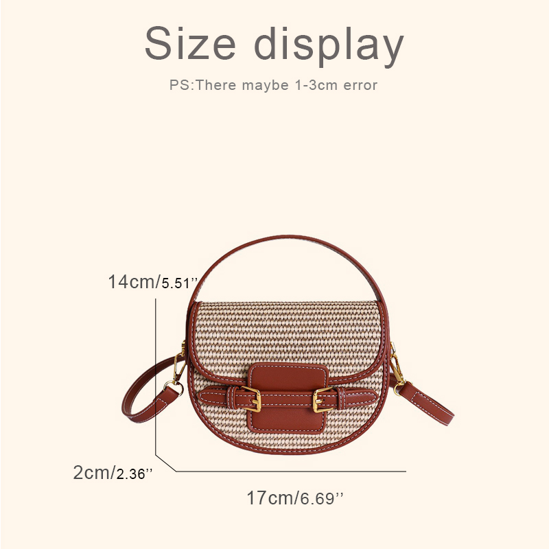 England Style Mini Straw Saddl - Luxury Bags 2026 ulasan dan harga