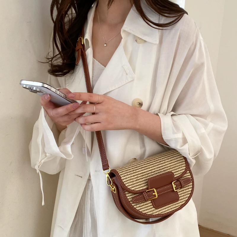 England Style Mini Straw Saddl - Luxury Bags 2026 ulasan dan harga