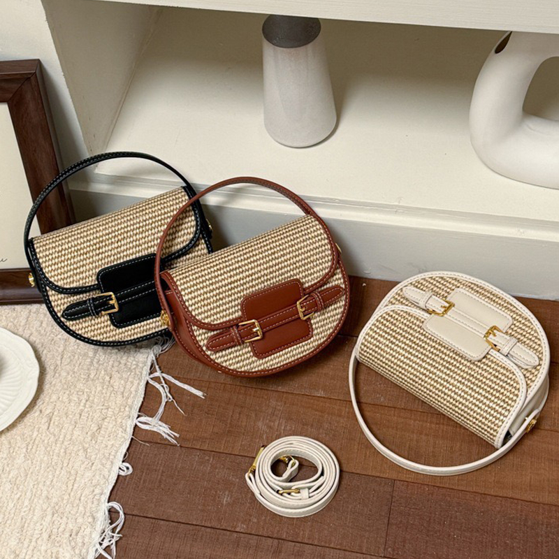England Style Mini Straw Saddl - Luxury Bags 2026 ulasan dan harga